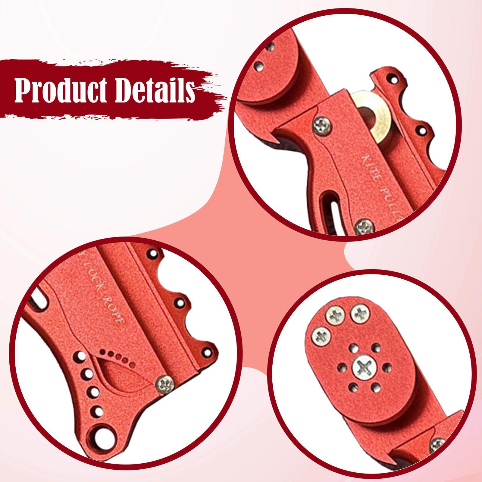 Kite Surf Bar Control - Professioneller Kite-Puller mit Schnurverriegelung aus Aluminiumlegierung,
