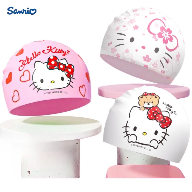 Aquatic Sports Cap - Anime Hello Kitty Cartoon Badekappe PU
